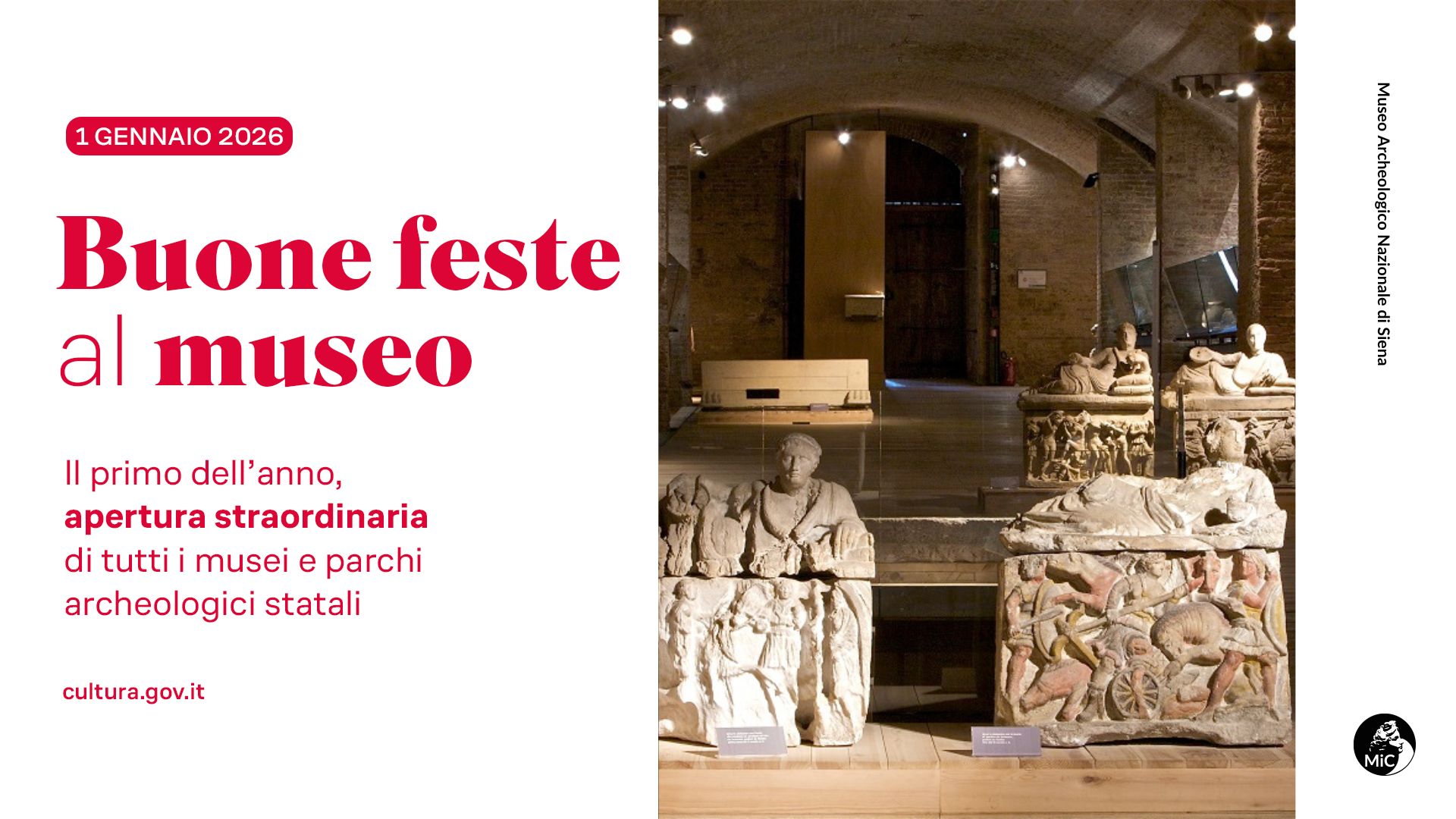 1 gennaio 2026: Capodanno al  Museo Archeologico Nazionale di Siena